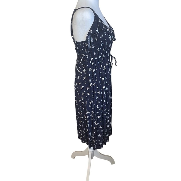 Torrid Floral Dress Size 1 Blue Flower Summer Adjustable Straps Easter Cottage - Picture 4 of 13